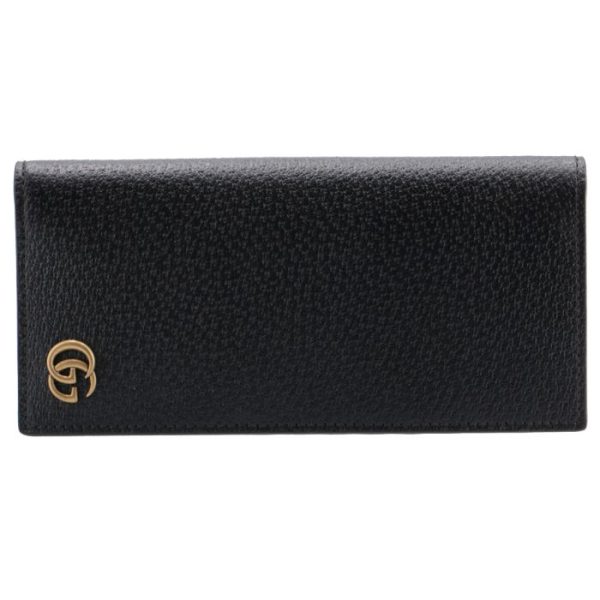 428740dj20t1000 1 GUCCI Wallet Gg Marmont Bifold Long Wallet Black