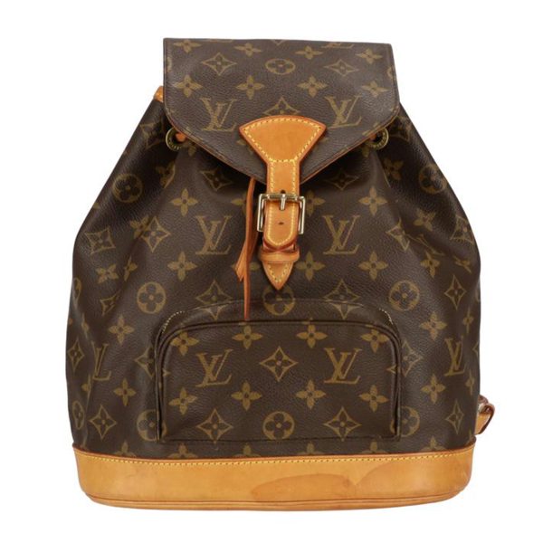 42878 1 Louis Vuitton Monsouris MM Monogram Backpack Brown