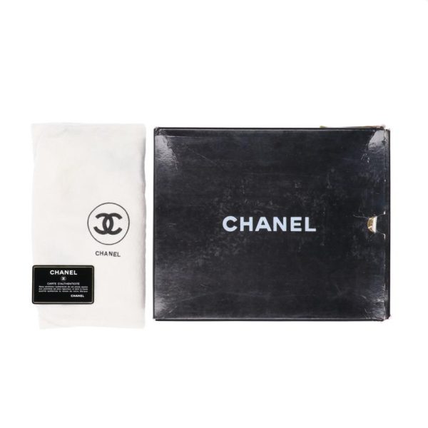 42925 6 Chanel Gama Mouth Hand Suede Bag Black