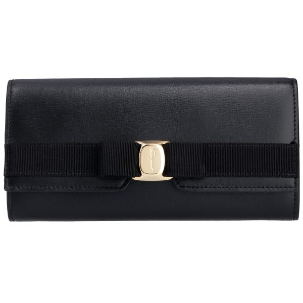 42945895 Ferragamo long wallet NEW VARA 22E008 734541 0055 Black