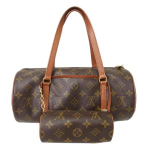 42994 1 Louis Vuitton Monogram Pochette Twin GM M51852 Brown