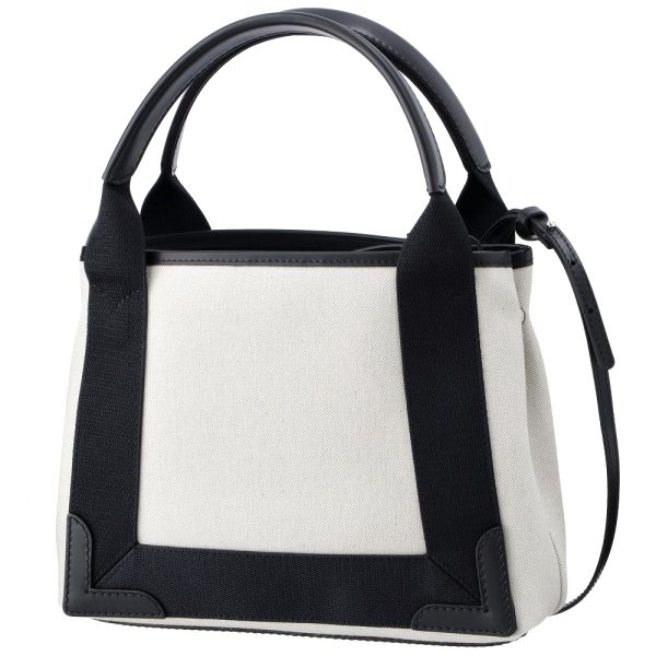 43056736b Balenciaga 2WAY bag NAVY CABAS XS White