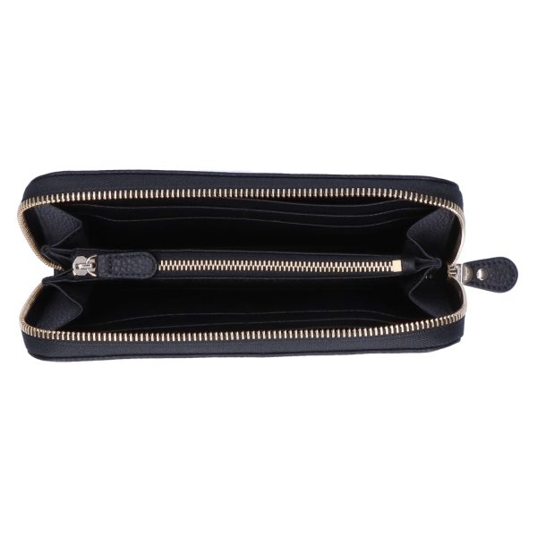 43135370b FERRAGAMO long wallet Black