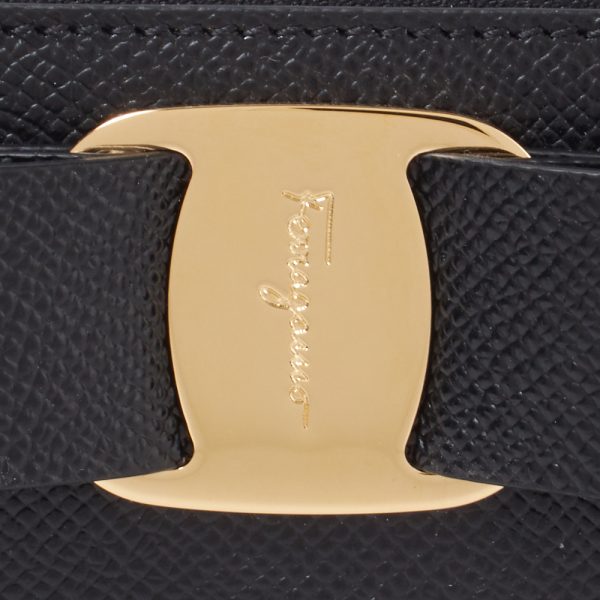 43139453a Ferragamo Coin Case Coin Purse Vara Ribbon Black