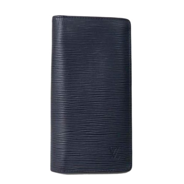 43177 1 Louis Vuitton Brazza Wallet Epi Blue Marine