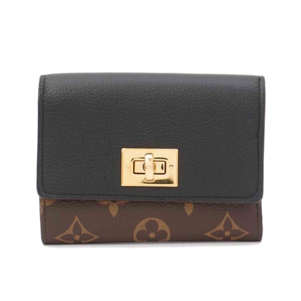 43191 1 Louis Vuitton Portefeuil Victorine Monogram Wallet Noir