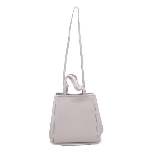 432708 02 Celine Small Fold Cover Grained 2way Lavender Gray