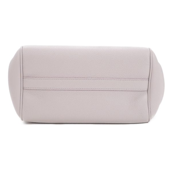 432708 06 Celine Small Fold Cover Grained 2way Lavender Gray