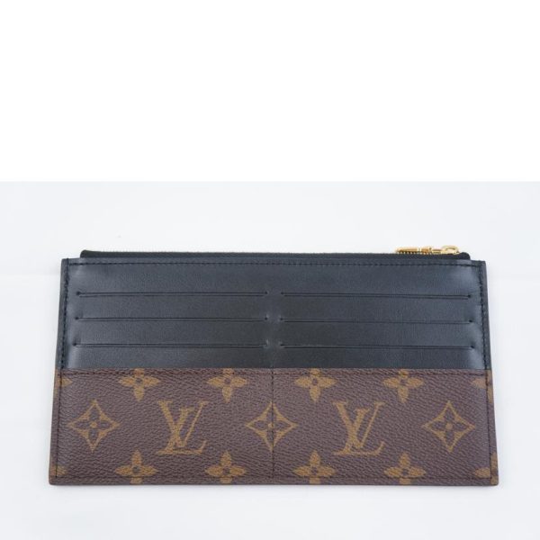 43285 2 Louis Vuitton Slim Monogram Purse Black