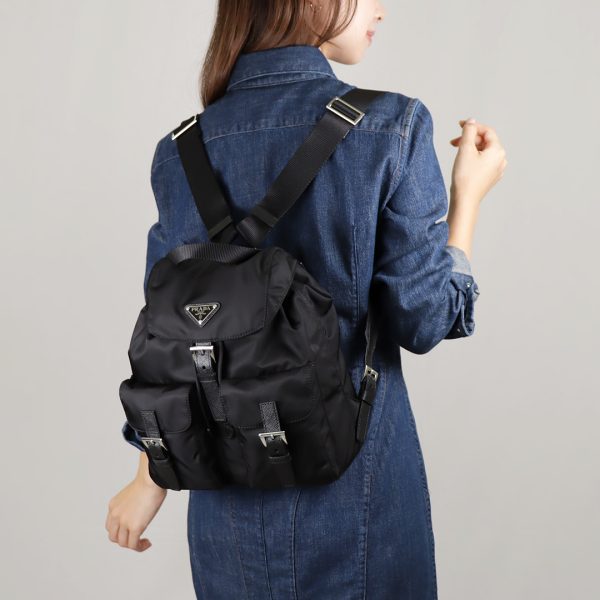 43305674 PRADA Bag Rucksack Black Backpack NERO