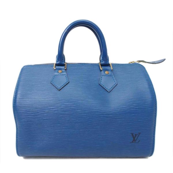 43335 1 Louis Vuitton Speedy 25 Handbag Epi Toledo Blue