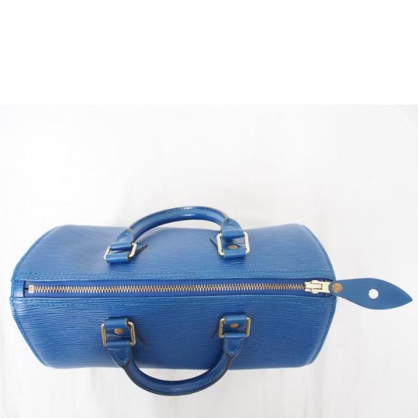 43335 5 Louis Vuitton Speedy 25 Handbag Epi Toledo Blue