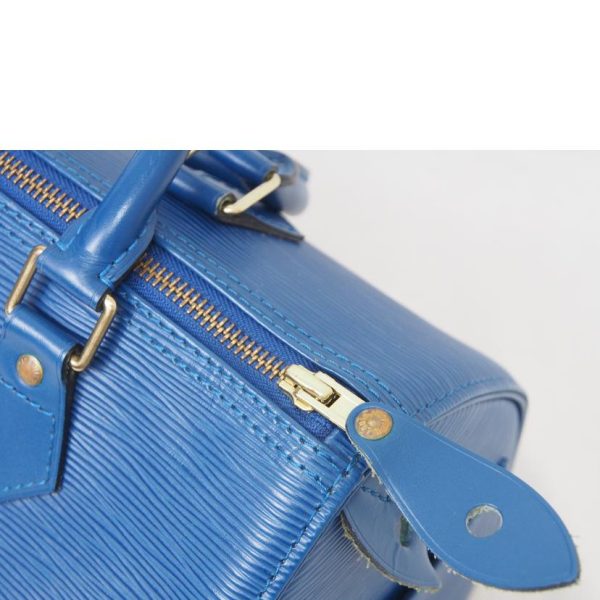 43335 7 Louis Vuitton Speedy 25 Handbag Epi Toledo Blue