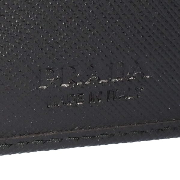 43342327c Prada fold wallet SAFFIANO TRIANG Black NERO