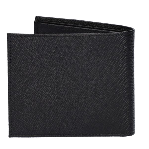 43342327d Prada fold wallet SAFFIANO TRIANG Black NERO