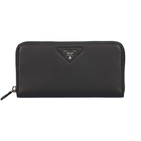 43352197 Prada long wallet VITTELO DAINO Black