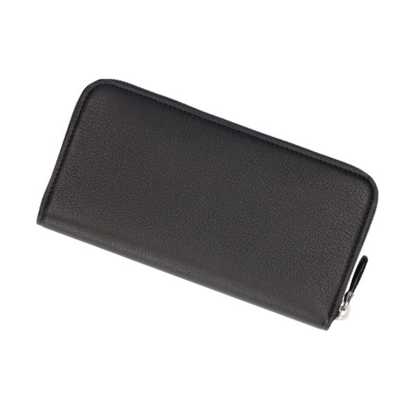 43352197c Prada long wallet VITTELO DAINO Black