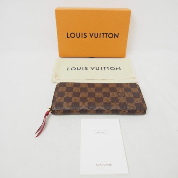 43385 7 Louis Vuitton Clemence Wallet Damier Ebene