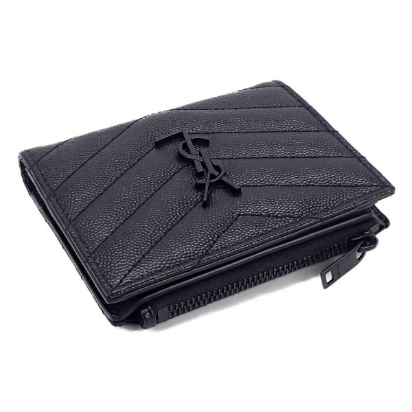 434295 03 Saint Laurent Monogram Bifold Wallet Black