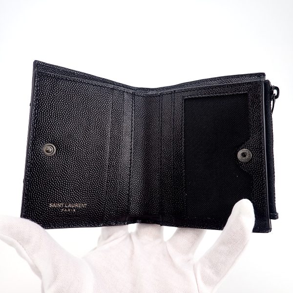 434295 04 Saint Laurent Monogram Bifold Wallet Black