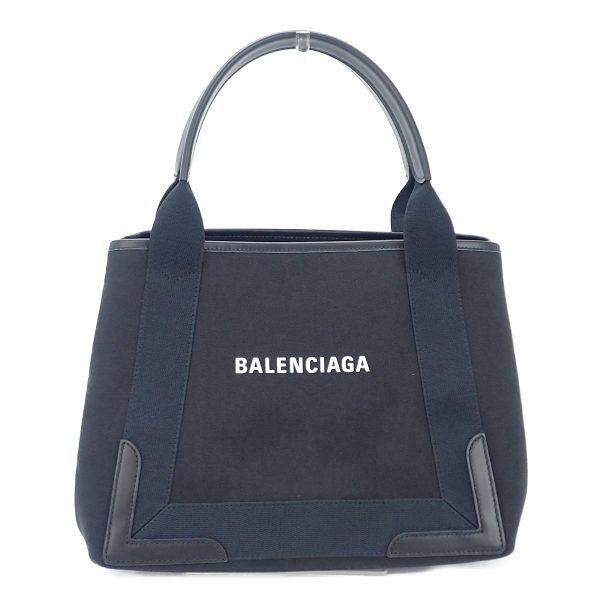 434910 02 Balenciaga Navy Hippo S Handbag Leather Black