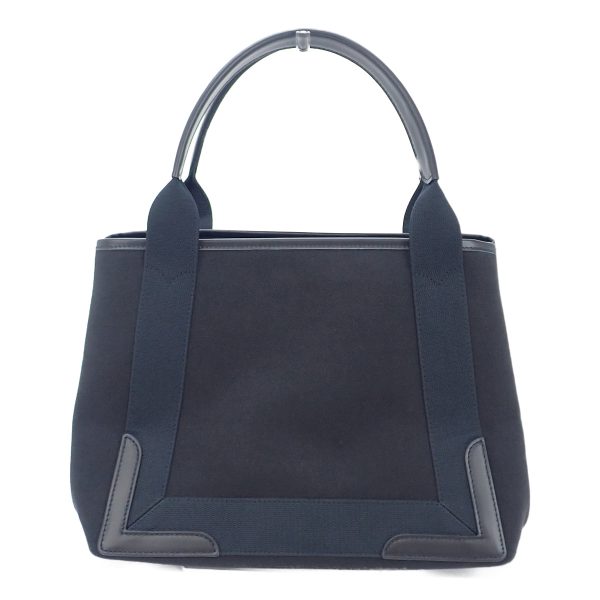 434910 03 Balenciaga Navy Hippo S Handbag Leather Black