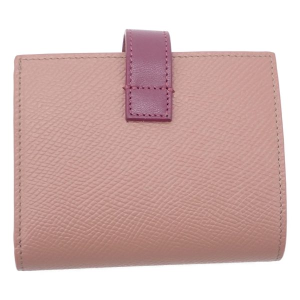 435096 03 Celine Small Strap Wallet Antique Rose Wild Berry