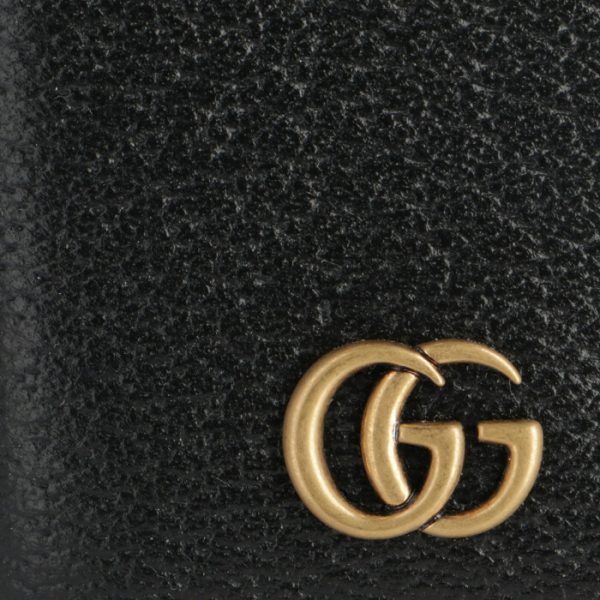 435305dj20t1000 3 GUCCI GG Marmont 6 Key Case Black