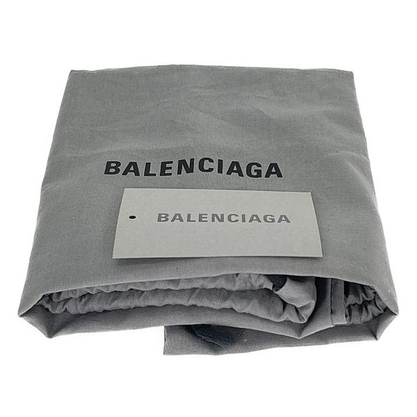 435577 10 Balenciaga Navy Small Cabas Handbag Canvas Gray