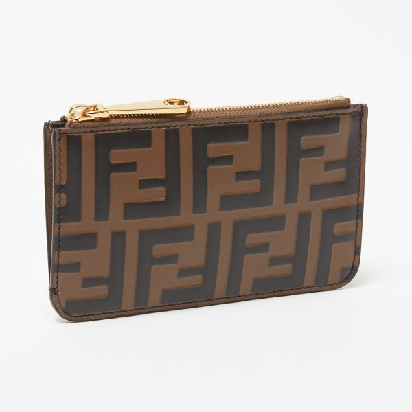 43571536 FENDI Card Case Brown