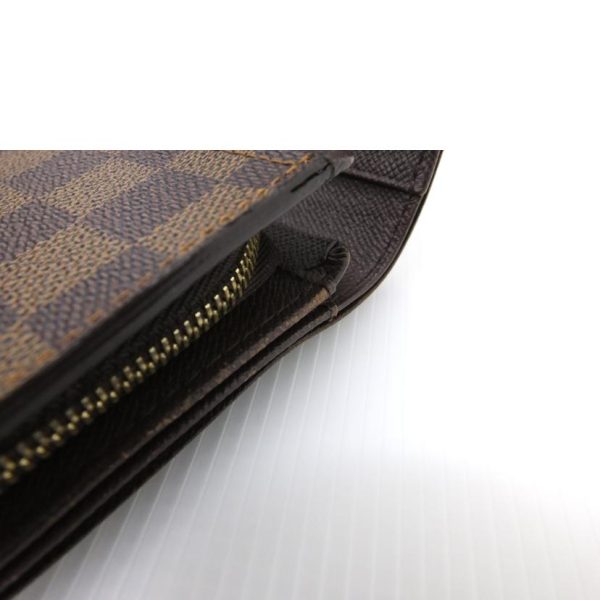 43577 8 Louis Vuitton Portomone Bier Tresor Damier Wallet Brown