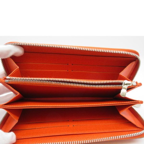 43595 5 Louis Vuitton Zippy Wallet Epi Pimon Orange