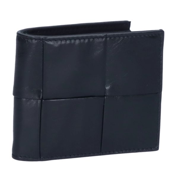 43606863 BOTTEGA VENETA Fold Wallet Bifold Wallet Maxi Intrecciato Black