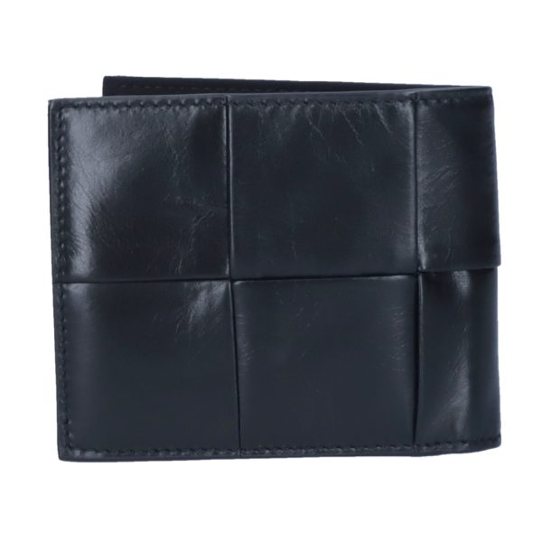 43606863a BOTTEGA VENETA Fold Wallet Bifold Wallet Maxi Intrecciato Black