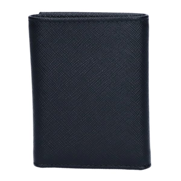 43628209a PRADA Fold Wallet SAFFIANO TRIANGOLO 2MH041 QHH Black