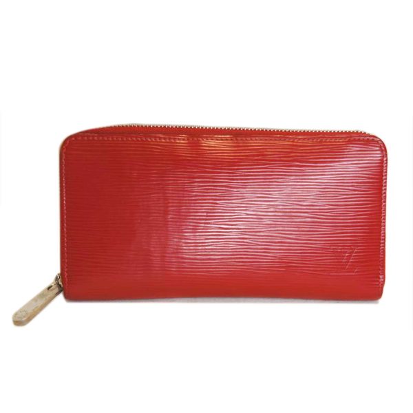 43632 1 Louis Vuitton Zippy Epi Wallet Red