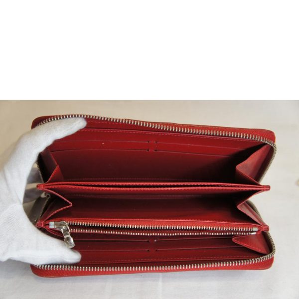 43632 4 Louis Vuitton Zippy Epi Wallet Red