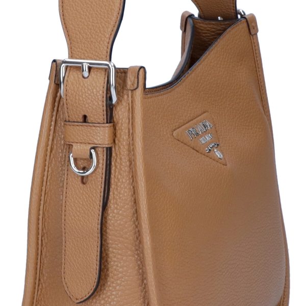 43651429d PRADA Shoulder Bag Vitello DAINO Soft 1BC073 2DKV FOO Brown