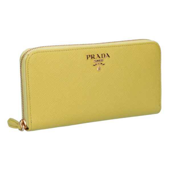 43651818 PRADA Long Wallet SAFFIANO METAL Yellow