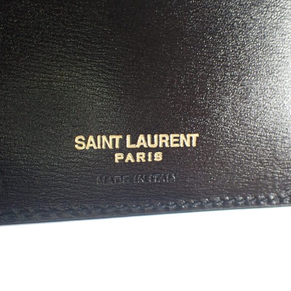 436682 07 Saint Laurent Cassandra Bill Clip Wallet Black