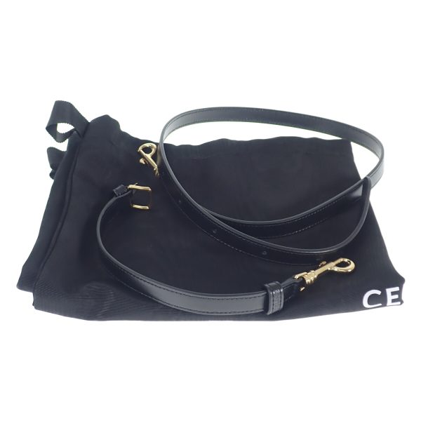 436855 07 Celine Small Boston Bag 2way Calfskin Black