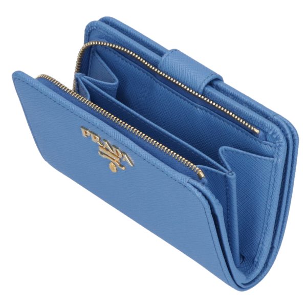 43699308c PRADA Fold Wallet Blue