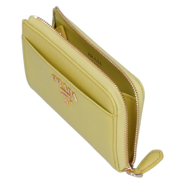 43699322c PRADA Coin Case Coin Purse Yellow