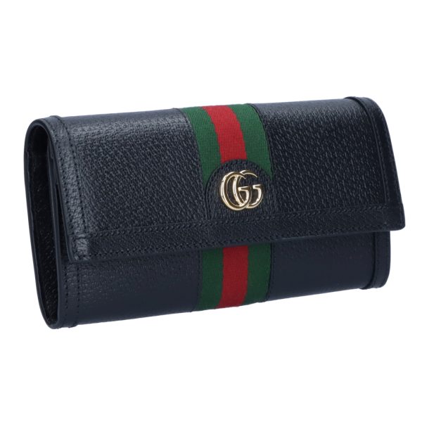 43705825 GUCCI Long Wallet Outlet Ophidia Black