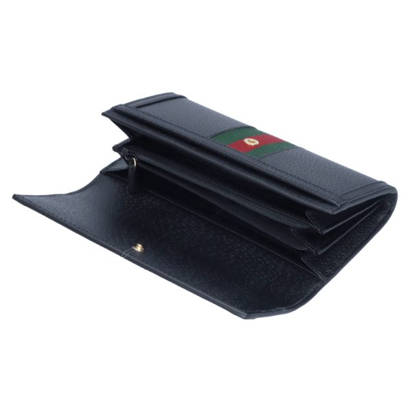 43705825b GUCCI Long Wallet Outlet Ophidia Black