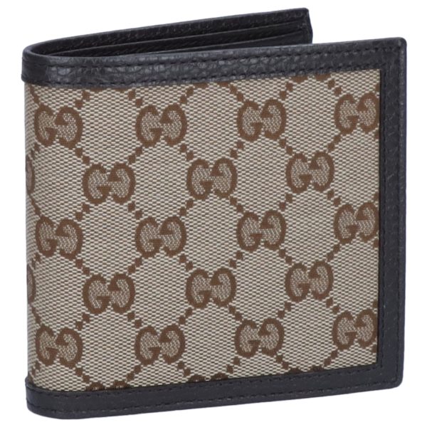 43707812 GUCCI Fold Wallet with Coin Purse Outlet Brown