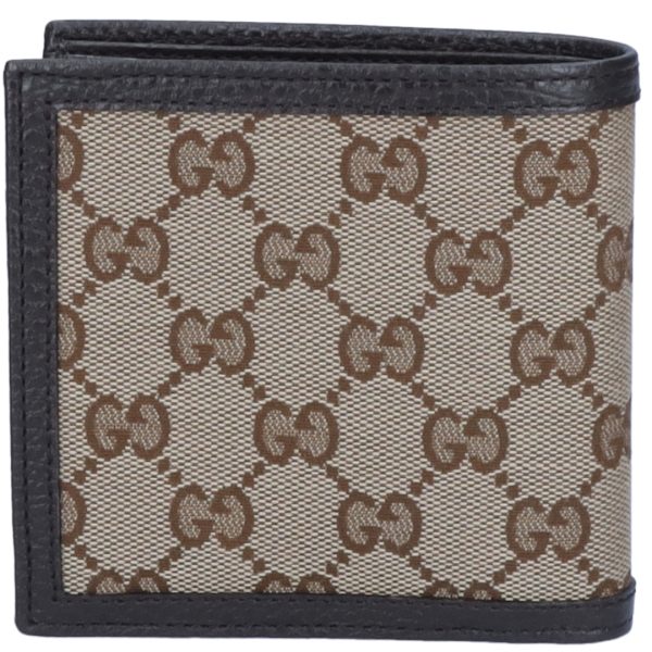 43707812a GUCCI Fold Wallet with Coin Purse Outlet Brown