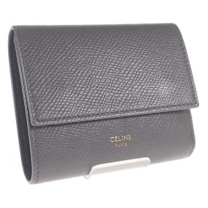 437225 01 Celine Shoulder Bag Python Leather Black