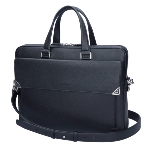 43732708 Ferragamo 2WAY Bag Gancini NERO Black