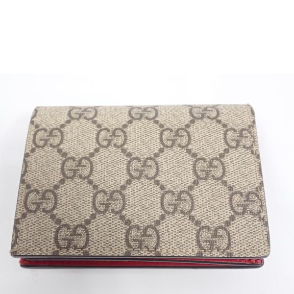 43768 3 GUCCI GG Supreme Cherry Wallet